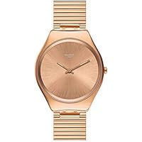 Swatch Reloj Analógico para Mujer de Cuarzo Suizo con Correa en Acero Inoxidable SYXG101GG