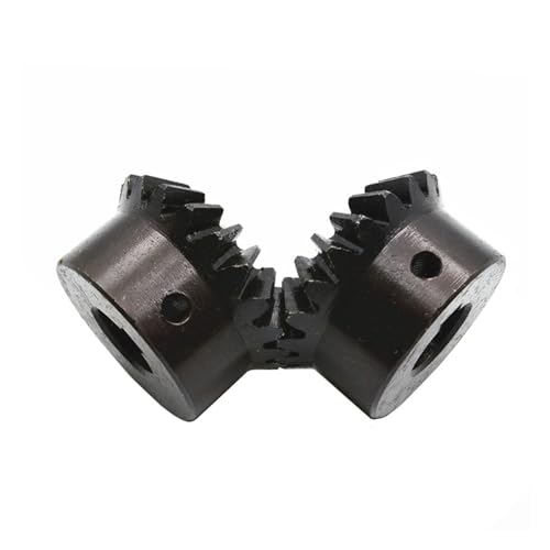 1.5 Module 20T Steel Bevel Gears - 14mm Bore 90 Degree Spiral Pinion Gears for Industrial and Mechanical Applications