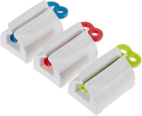 Plastic Rolling Tube Toothpaste Squeezer (3 Pieces)(Multicolor)