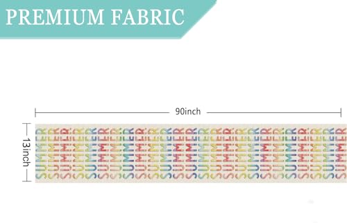GPGHE Summer Table Runner Gradient Summer Table Runners 13x90 Inch Seasonal Holiday Home Party Kitchen Dining Table Decor by GPGHE - Used condition - Image 2