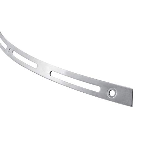 INNOGLOW Motorcycle Windshield Windscreen Trim Polished Stainless Steel Batwing Fairing Fits for 1996-2013 Harley Electra Street Glide Touring Bike