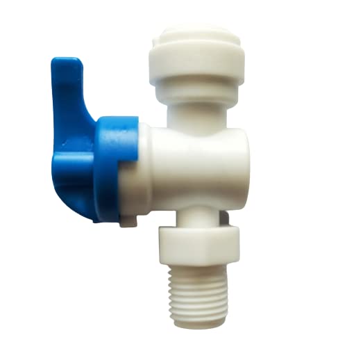 Image of STAR ENTERPRISES,* / /* RO 3 /8 Size Plastic Inlet Ball Valve for Pipe Tubing RO Water Purifier, On /Off Tee Cock (6)