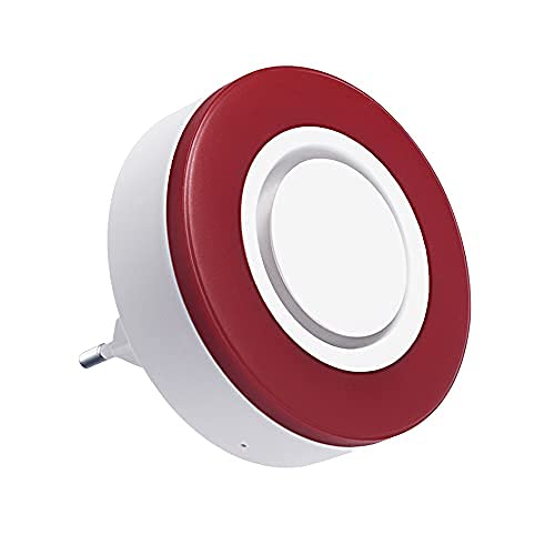 Tuya Smart ZigBee syrena bezprzewodowa, głośna i migająca 95 dB, czerwona