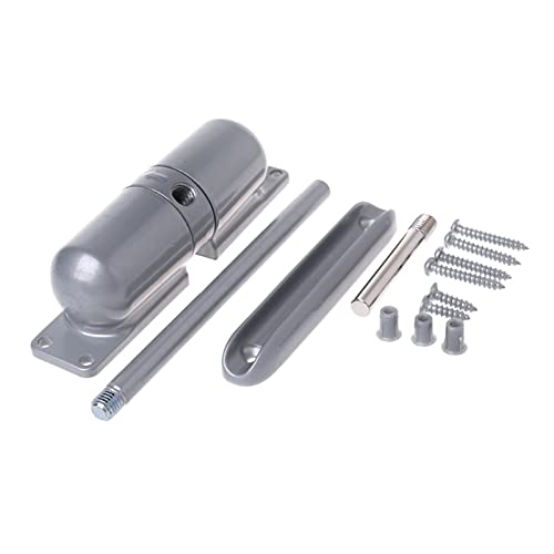 Motor de puerta corredera ajustable con cierre de puerta de resorte montado en superficie, automático de 180° sin posicionamiento, soporta 10-70 kg, juego de herrajes para puerta Bianco