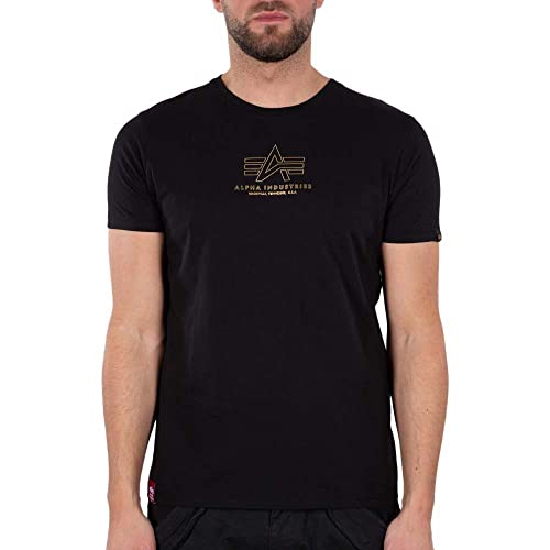 Alpha Industries T-shirt homme Basic T ML Foil Print pour un look urbain