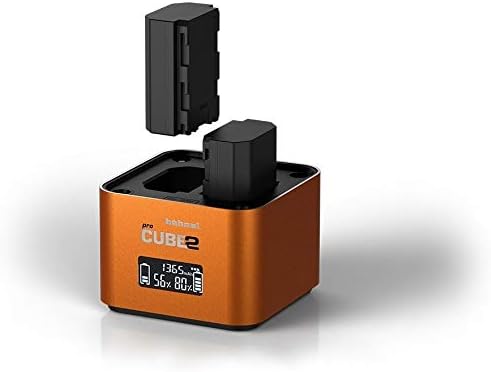Hahnel ProCube 2 Compatible with Sony DSLR - Dual Twin Battery Charger for NP-BX1, NP-FW50 and NP-FZ100  Built-in USB Charging Ports & AA Slots  Smart LCD with Top Up Charge - 12V Car Lead Included