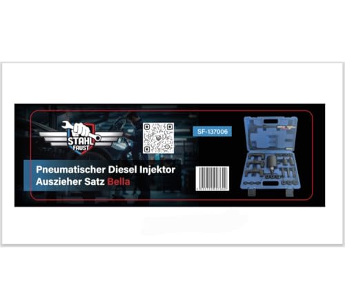 Stahl-Faust Kit extracteur d'injecteur diesel pneumatique Bella