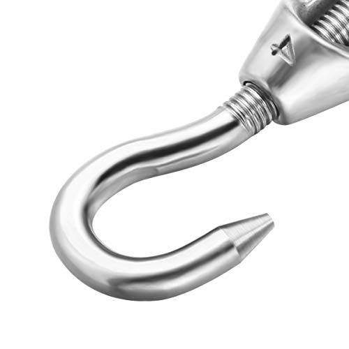 DOITOOL 8Pcs Tensão Gancho E Olho Turnbuckle Hook Turn Fivela de Aço Inoxidável Coador CO Corpo Aber