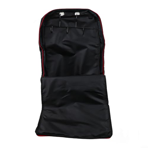 Vattentät bärbar träningsväska med flera krokar och fickor för organiserad förvaring av häftstift och hästutrustning (svart)