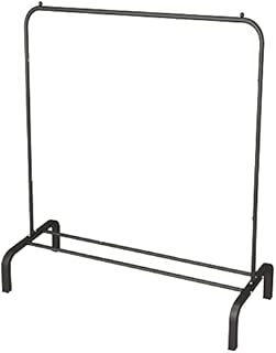 JIUYOTREE Metal Clothing Rack, Clothes Garment Coat Rack with Bottom Shelf, Clothing Rack for Hanging Clothes, Coats, Skirts, Shirts, Sweaters, Black