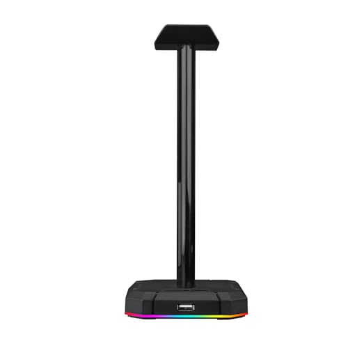 Suporte para Headset e Hub USB Redragon Scepter Preto