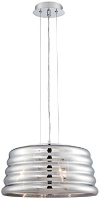 Lite Source EL-10135 Venice Pendant, Chrome Finish, 15.5" W x 72" H