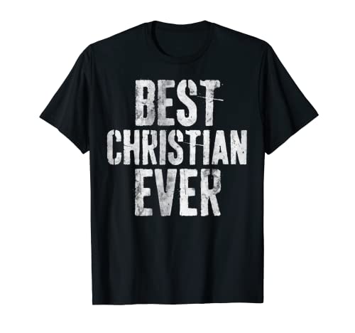 Mejor camiseta Christian Ever Funny Personalizado Primer Nombre Camiseta