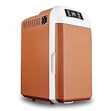 YADLCR 8 Litri di Grande capacità，Frigorifero per Auto Portatile, Mini Frigo Portatile Termoelettrico 12 V / 220 V Auto Frigorifero Congelatore Cibo Congelatore (Color : Brown)