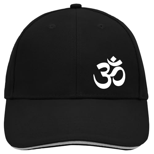 Huuraa Cappy Mütze Yoga Zeichen Geschenk Black/Light Grey Om...