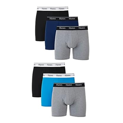 Hanes mens Hanes Originals Men’s Boxer Briefs & Trunks, Stretch Cotton Moisture-wicking Underwear, Modern Fit Low Rise, Multipacks