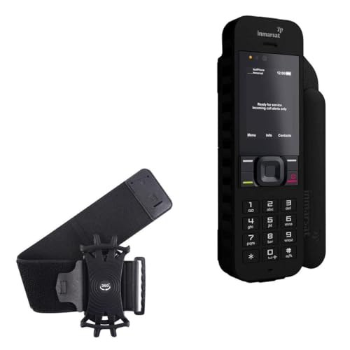 BoxWave Holster Compatible with BlueCosmo 136080-BC (2.1 in) - ActiveStretch Sport Armband, Adjustable Armband for Workout and Running - Jet Black