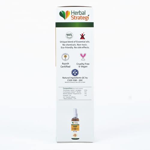 Herbal Strategi Termite Repellent Spray - Natural, Vegan & Eco-Friendly | 100% Herbal and Chemical free | Baby and Pet safe | Ayush certified | 100ml