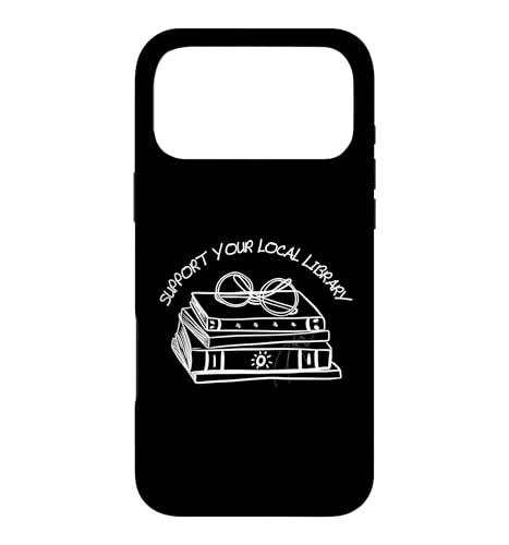 Womens Support Your Local Library Book Reading Glasses Books �X�}�z�P�[�X iPhone 17 Pro Max �p