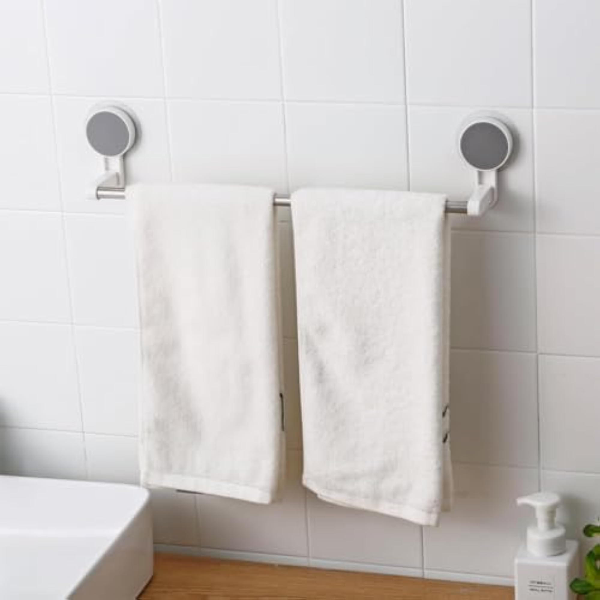 ZEVCO Single Bar Towel Rack for Bathroom, Space Saving