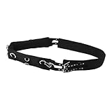 FIJACIÓN ESTABLE: Cincha para caballo con diseño de hebilla fuerte, firmemente fijada para garantizar estabilidad y seguridad durante el entrenamiento. Práctico suministro ecuestre.