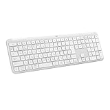 ロジクール SIGNATURE SLIM ワイヤレス キーボード K950OW 薄型 静かなタイピング Bluetooth Logi Bolt ワイヤレスキーボード テンキー 無線 Easy-Switch 日本語配列 電池寿命36ケ月 Windows Mac Chrome Android K950 オフホワイト 国内正規品