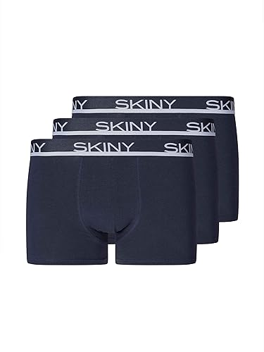 Preisvergleich Produktbild Skiny Herren Herren Pant 3er Pack Cotton Multipack Hipster, Crown Blue, M Kurz EU
