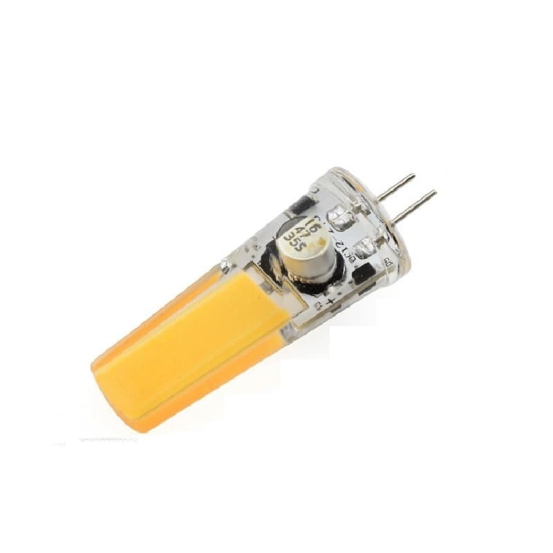 WYLIELAMSH 12V 24V G4 LED Dimmable Spotlight Silicone Small Bulb 2W 0705 3w 1505 4w 1508 5W 2508 G4 Bulb for Ship COB Spotlight Chandelier,Cool White,2508-5W AC12V,DC12-24V