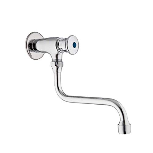 Rubinetto A Muro Temporizzato Cromato Cod. 167 Porta E Bini