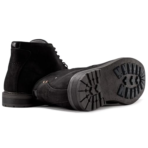Image of Arkbird Men's Chukka Boots, Leather Ankle Dress Boot Casual Oxfords Lace Up Work Shoes
