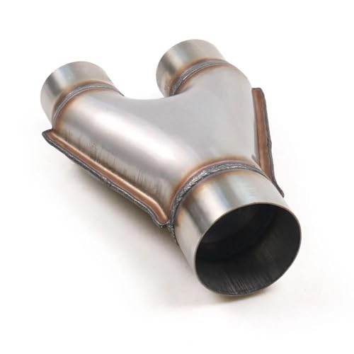 Tubo de escape tipo Y BX102125 en acero inoxidable con acabado premium universal para coche 3