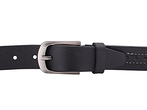 Image of Genuine Leather Belt for Kids, Black /Brown Colour Adjustable Belt with Metal Buckle, Belt for Formal, Casual & Jeans Wear, Waist 20-24-28-30 Inch 3|5|7|9|11 Yrs