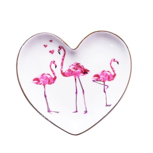 Yardenfun 1 Pièce Plateau de Rangement Céramique pour Dish Décoratif Peint Main Design Élégant pour Organisation de Table