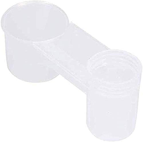 Pet Bird Drinker Feeder, Water dispenser for Pet Bird Drinker Feeder, Bottle Plastic Drinking Feeding up Bowl Tools for Poultry, 10 Pcs DELFINO Water Cup Easy to install Chicken Pigeon Home Garden