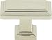 Atlas Homewares 290-PN 1-1/2-Inch Sutton Rectangle Knob, Polished Nickel