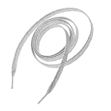 HANABASS Bunte Flache Glitzer Schnürsenkel 1,1m Langlebiges Material Flach Farbig Schnürsenkel Für Turnschuhe Sportschuhe Segeltuchschuhe Vielseitig Für Schuhe Und Selbstgemacht