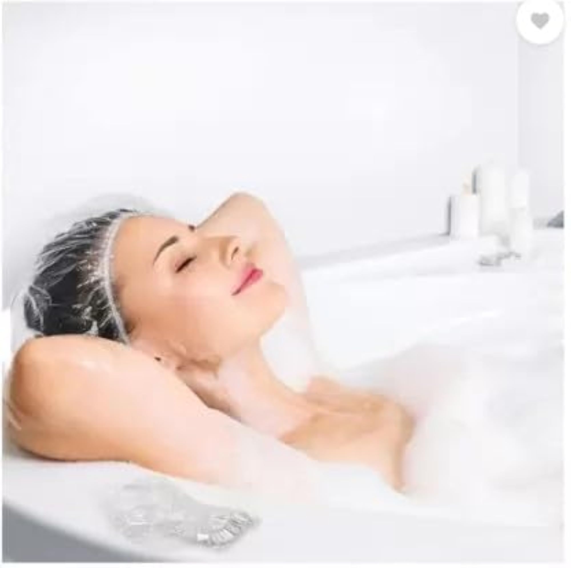 Reusable Waterproof Shower Caps for Women & Men, Pack of 50