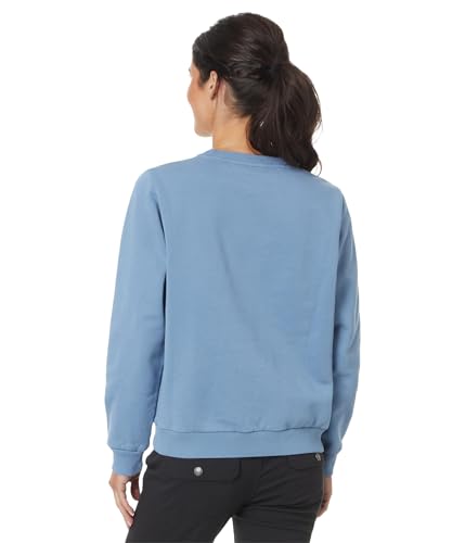 Image of Fjallraven Logo Sweater Women's Sweatshirt - Soft Fleece, Classic Crewneck, Organic Cotton Blend - Hiking, Travel
