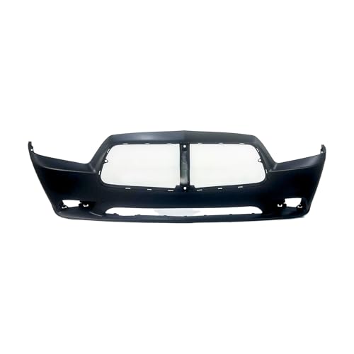Image of FitParts Compatible with Dodge Charger 2011-2014 Front Bumper Cover | Primed, With Fog Light Holes, With Parking Sensor Holes, Sedan, Ready to Paint, OEM 68092597AA, CH1000993