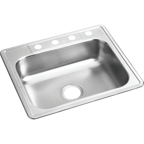 Image of Dayton D125224 Single Bowl Drop-in Stainless Steel Sink