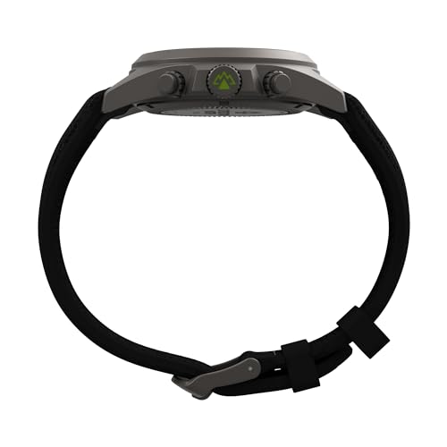 TIMEX Men Silicone Green Analog Dial Watch- Tw2V96400X6, Band Color-Black - Image 2