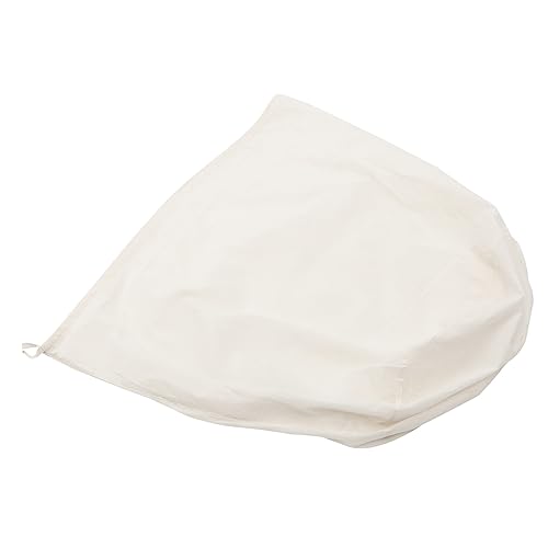 Zerodeko Bolsa de filtro de leche de soja bolsa de nueces de leche de soja Malla filtrar bolsa de cerveza reutilizable bolsa de filtro para vino bolsa de tensión grande algodón Beige
