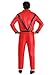 Michael Jackson Thriller Costume Adult Men Red Vinyl Jacket Outfit Size Large for Halloween Parties X-Large