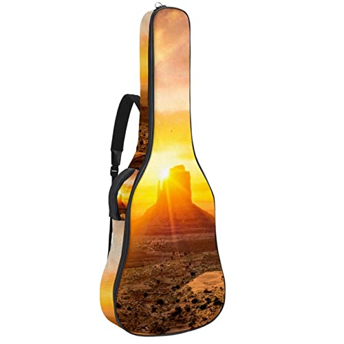 Hondank Housse de transport étanche pour guitare avec bandoulière réglable Motif paysage et coucher de soleil… - Les Beatles, Paul McCartney, John Lennon, RIngo Starr, George Harrison Hondank Housse de transport étanche pour guitare avec bandoulière réglable Motif paysage et coucher de soleil…