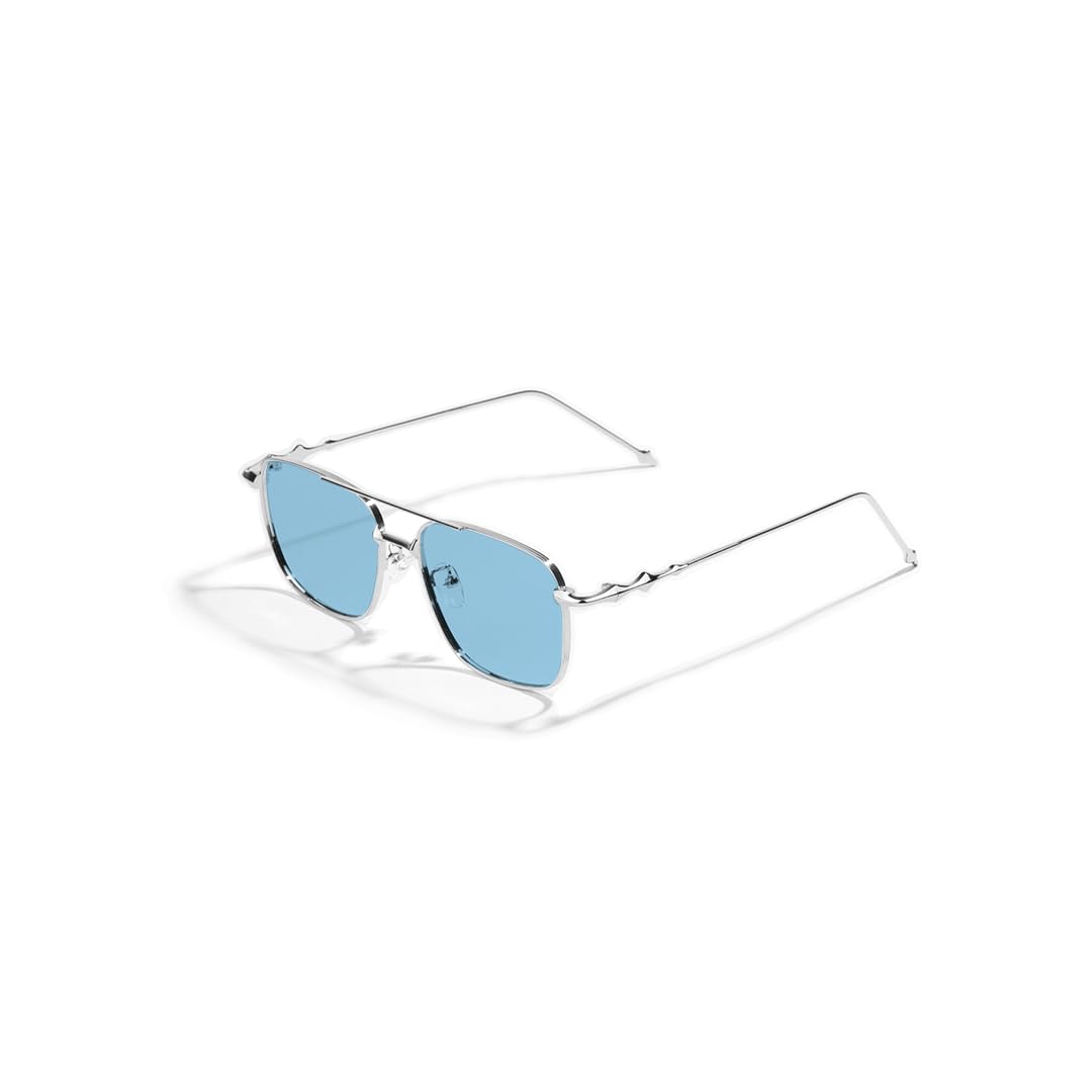SAM AND MARSHALL BRIAN Sunglass I 400% UV Protection I Tinted Metal Sunglass I Square Shape I Unisex