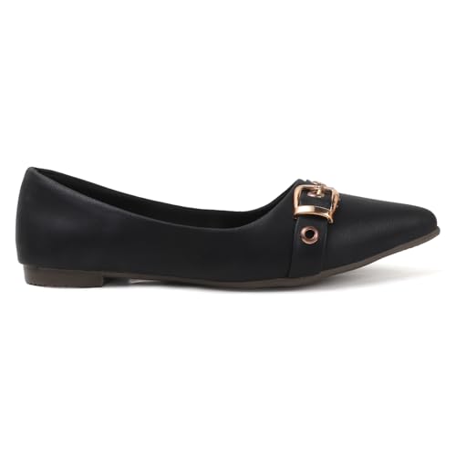 Image of Sukun FBC 99 Women's Bellies Flats Lightweight, Comfortable Slip-On Pointed Toe Shoes for Office, Casual | Stylish, Durable & Comfy