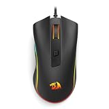 Mouse Gamer Redragon Cobra Cypher Lite RGB Preto Sunplus 6651B 12800 DPI 6 Botões M611-RGB