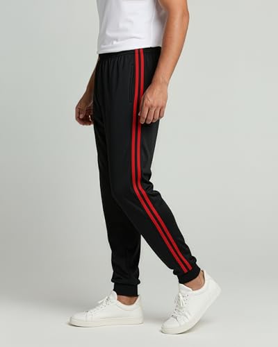 Image of Real Essentials 3 Pack: Men's Active Athletic Casual Jogger Sweatpants with Pockets