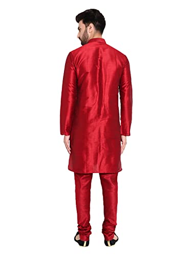 Image of HUZUR Mens Silk 6 Loop Kurta Pajama