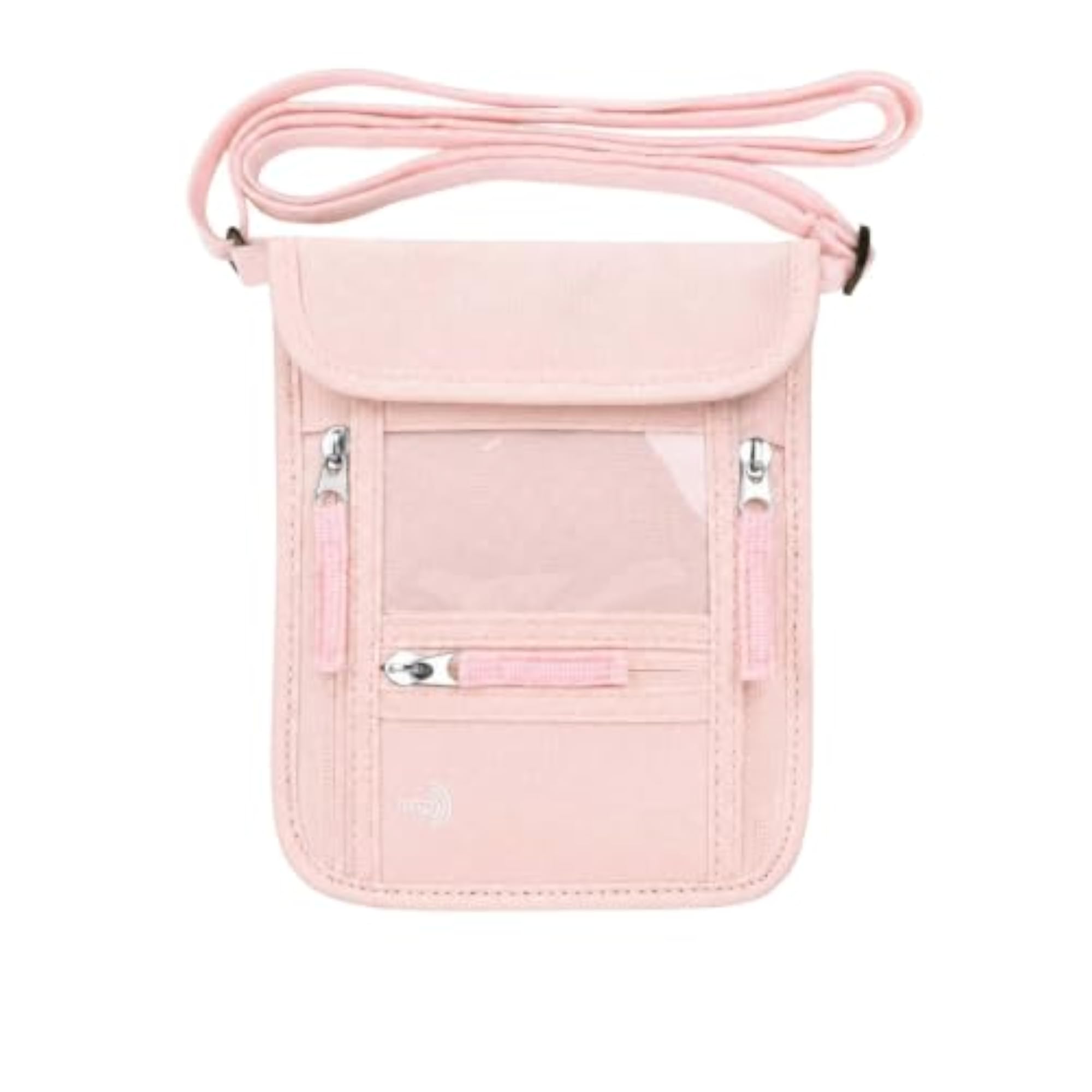 Electronic-Scan Blocking Neck Pouch with Clear Window